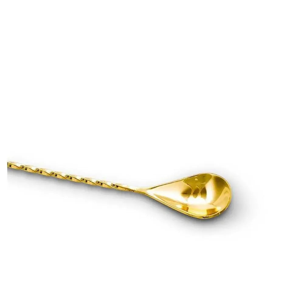 THS BAH1056 Gold Plated Teardrop Bar Spoon 18 Inches