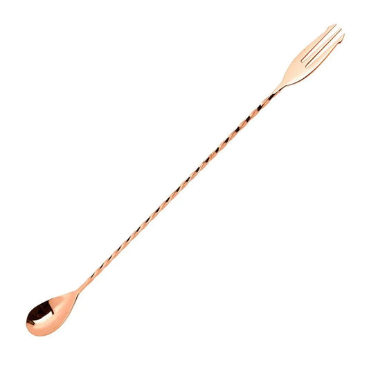 THS BAH1064 Copper Plated Bar Spoon With Trident 11 Inches