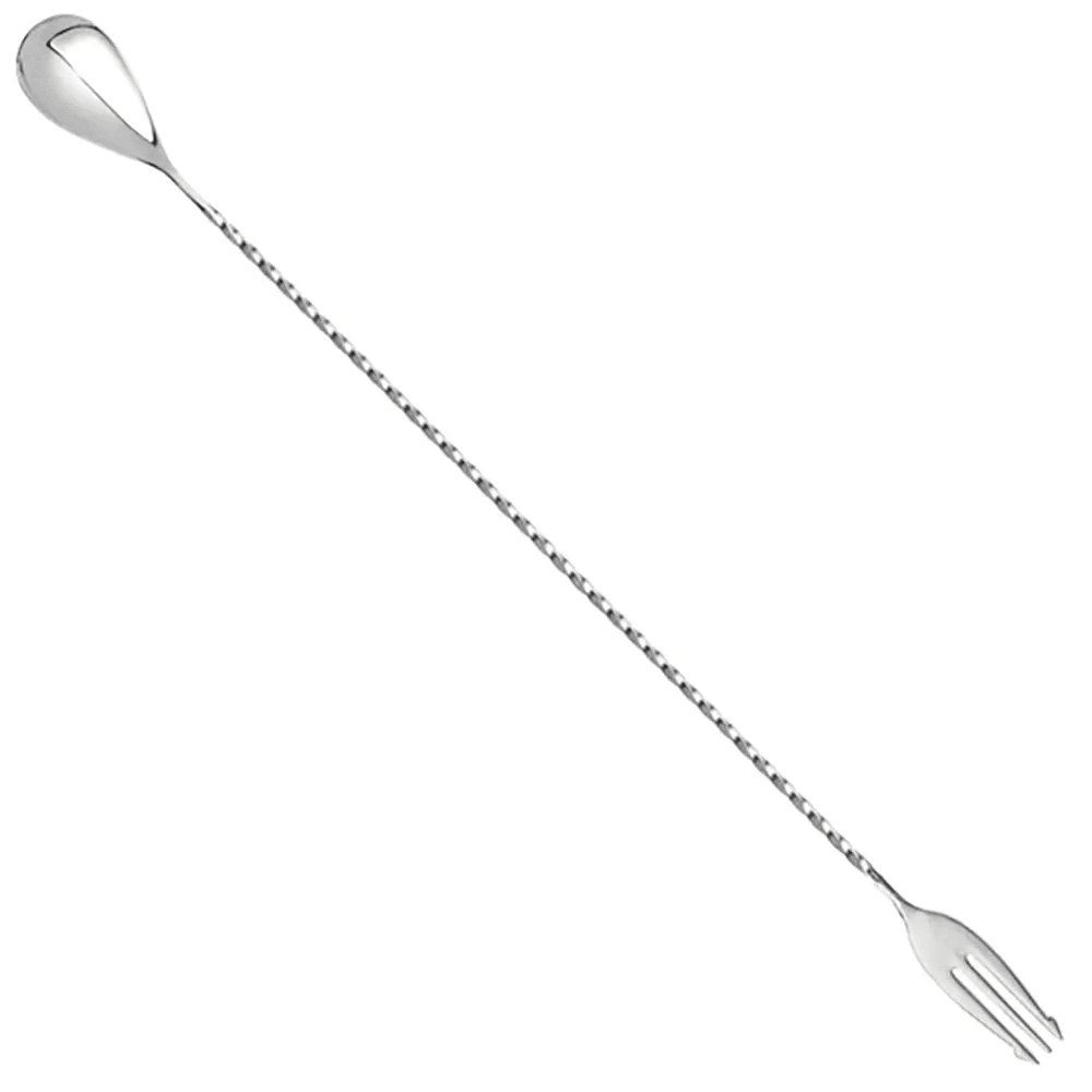 THS BAH1066 Stainless Steel Bar Spoon With Trident 16 Inches - HorecaStore