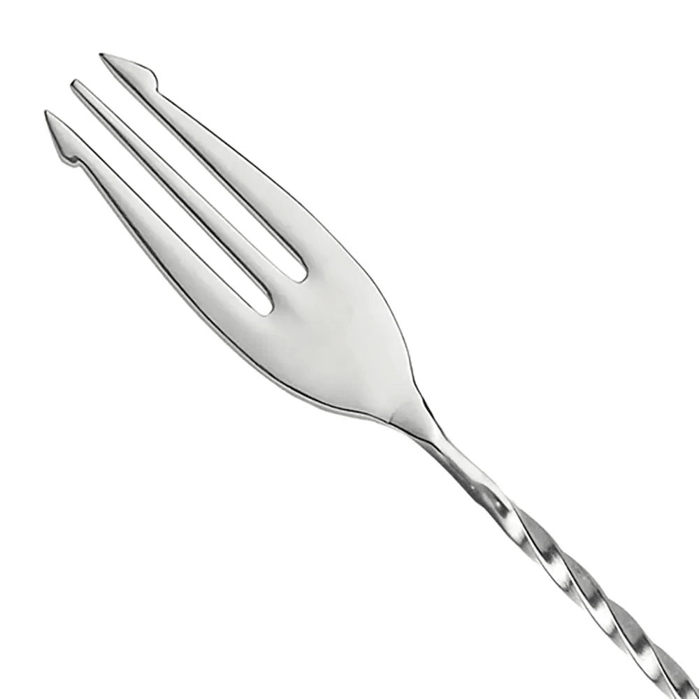 THS BAH1066 Stainless Steel Bar Spoon With Trident 16 Inches - HorecaStore