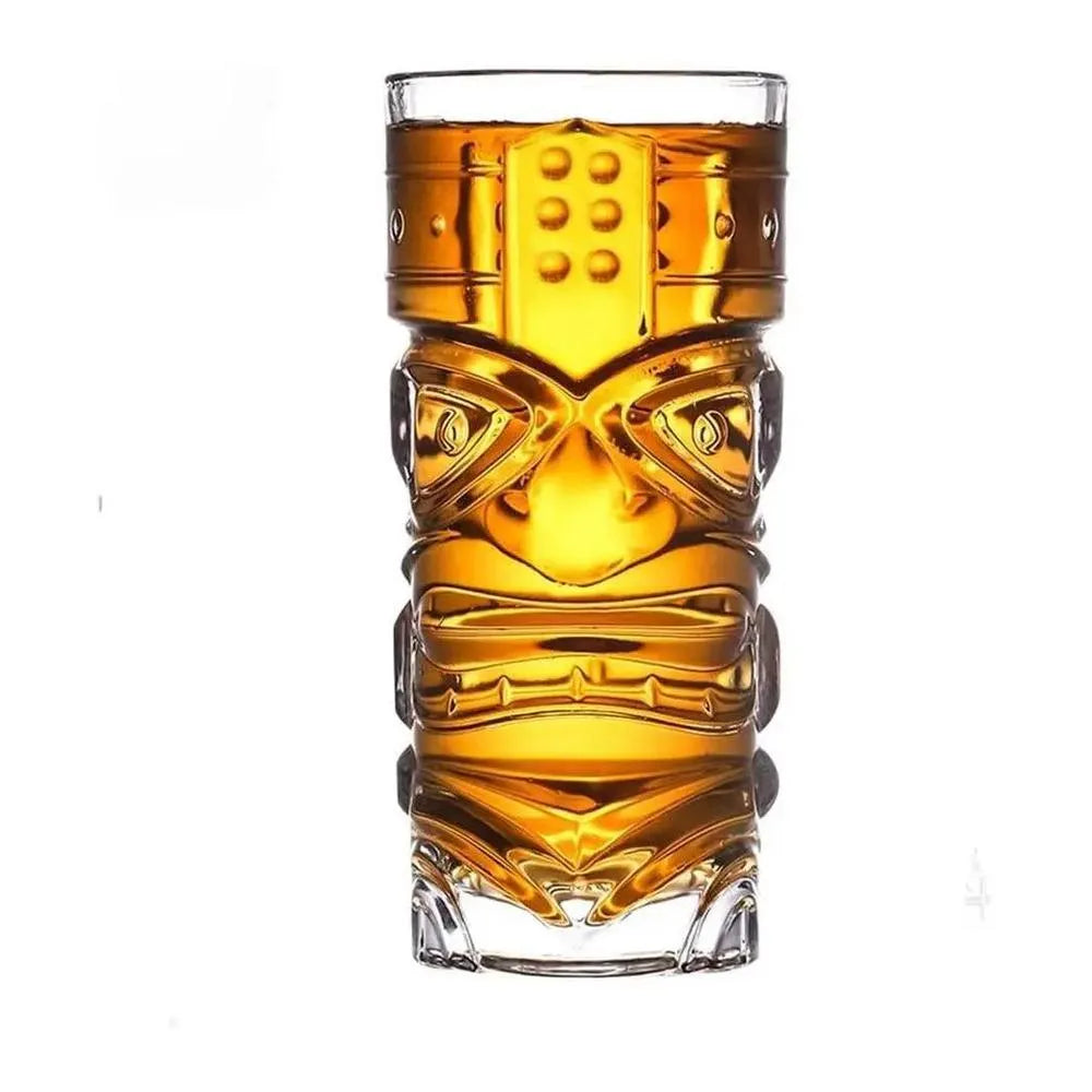 THS BAH1094 Face, Glass Tiki Mug 42cl