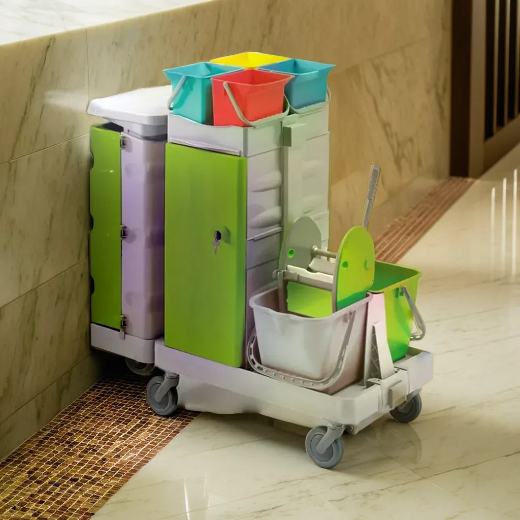 THS RSANTARES12 Multipurpose Service Trolley With Twin Bucket