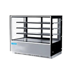 Inofrigo FCS1500R3M Front Flat Glass Cake Display Showcase 150 x 70 x 130 cm 3 Shelves