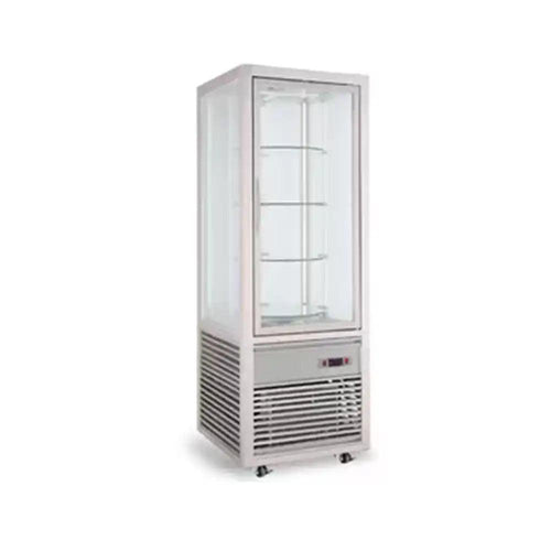 Inofrigo FG418L1-A1 Single Upright Cold Showcase Rotating  64.8 x 64.8 x 185 cm 4 Shelves