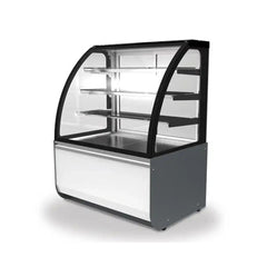 Inofrigo FGW1500-C3 Front Curved Double Arc Cold Cake Display Showcase 150 x 73 x 130 cm 3 Shelves