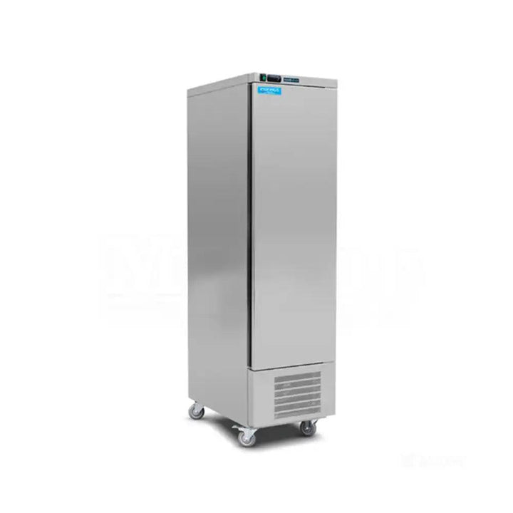 inofrigo snack301tn single door upright chiller ventilated system stainless steel adjustable shelf 49 8 x 69 x 204 cm 300 liters