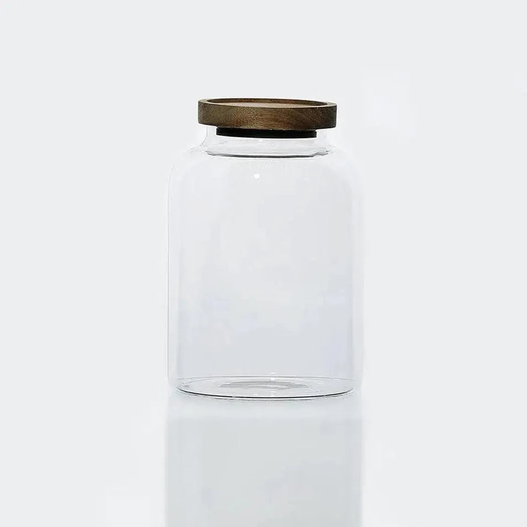 Kitchen Glass Jar 2.0 L, Durable Bamboo Lid airtight seal keeps food fresher for longer