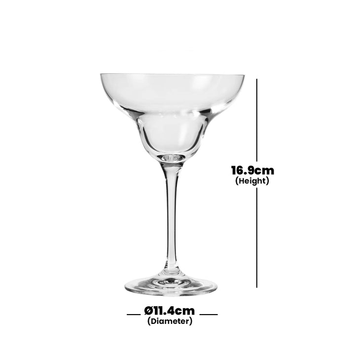 kronso mixology margarita glass 270 ml set of 6