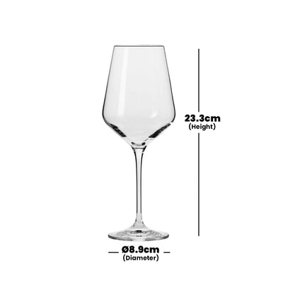 krosno avant grade white wine glass 390 ml set of 6