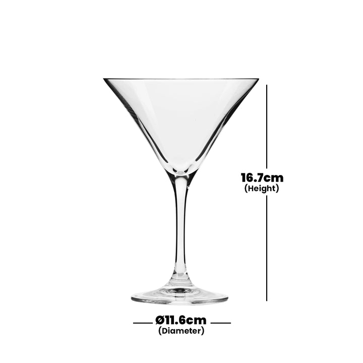 krosno elite martini glass 150 ml set of 6