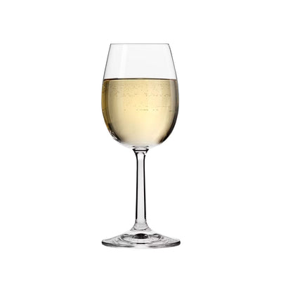 krosno pure white wine glass 250 ml set of 6