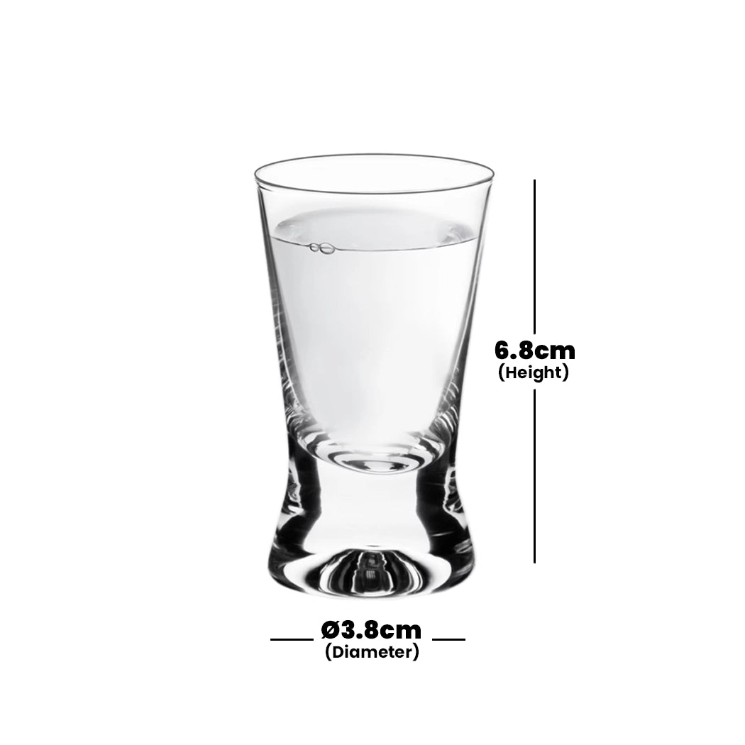 krosno x line vodka glass 25 ml set of 6