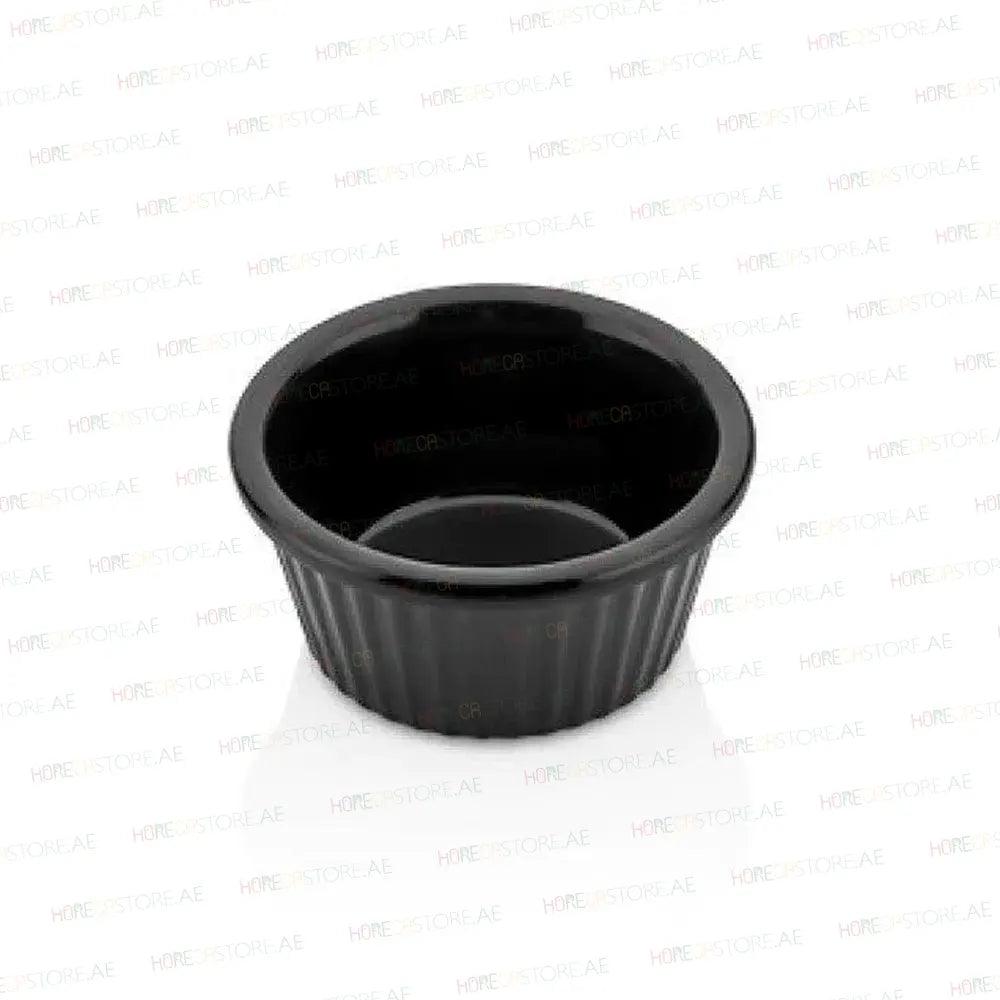 Kulsan 13030.BL Melamine Ramekin, Commercial Grade Break Resistant 1oz, Color Black - HorecaStore