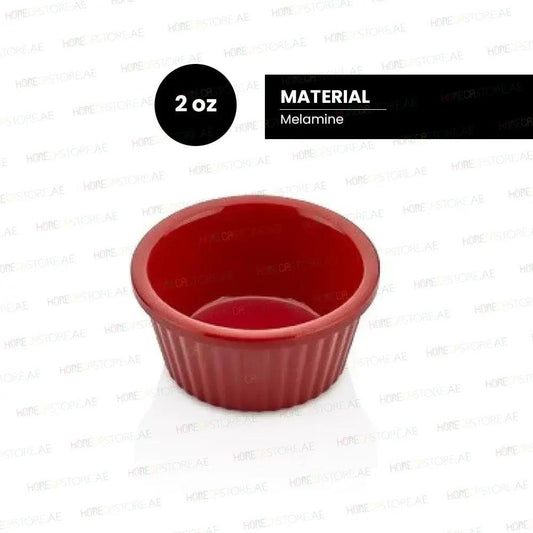 Kulsan 13060.R Melamine Ramekin, Commercial Grade Break Resistant 2oz, Color Red - HorecaStore