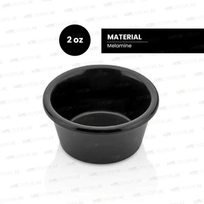 Kulsan 13160.BL Melamine Ramekin, Commercial Grade Break Resistant 2oz, Color Black - HorecaStore