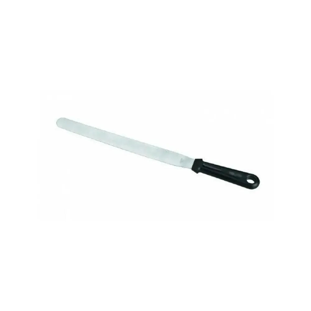 Lacor 60461 Stainless Steel Straight Spatula, L 15 cm, Color: Black