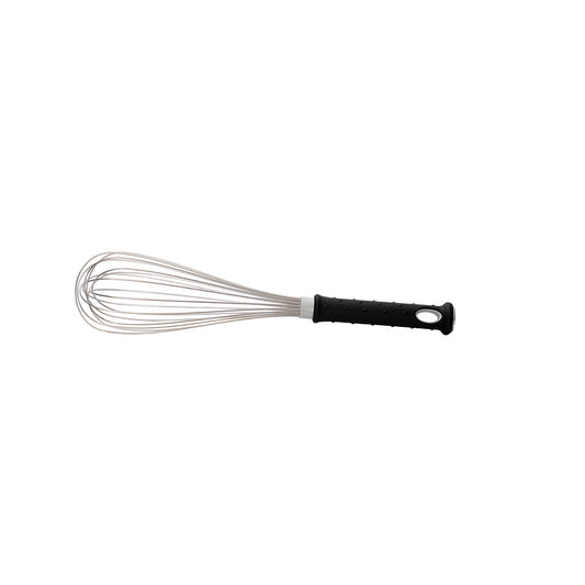 Lacor 61634 Stainless Steel Whisk with Black Ergonomic Handle, L 35 cm