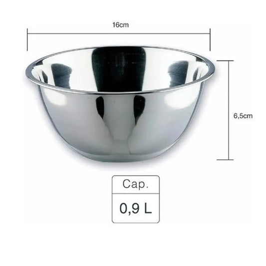 Lacor Spain 14016 Stainless Steel Conical Mixing Bowl 16 cm, 0.90 Liters