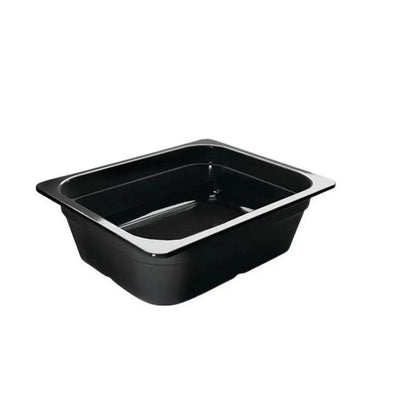 Lacor Spain 66265J Melamine Food Pan 1/2 6.5 cm Deep, Black