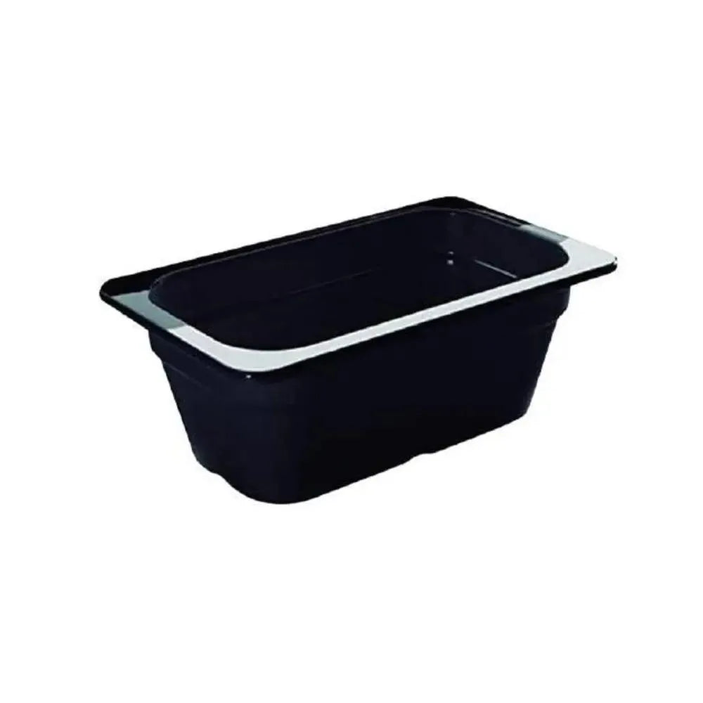 Lacor Spain 66410J Melamine Food Pan 1/4 10 cm Deep, Black