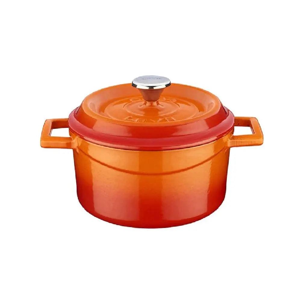 Lava Enameled Cast Iron Mini Casserole - Diameter(Ø) 10 cm Orange - HorecaStore