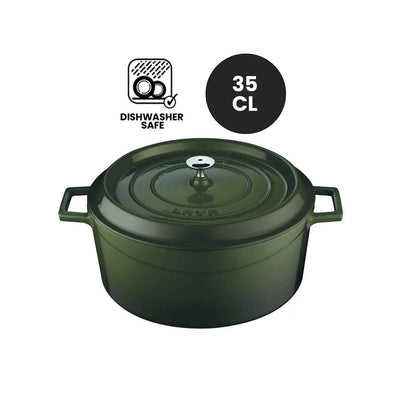 Lava Enameled Cast Iron Mini Casserole - Diameter(Ø)10 cm Green - HorecaStore