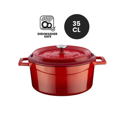 Lava Enameled Cast Iron Mini Casserole - Diameter(Ø)10 Cm Red - HorecaStore