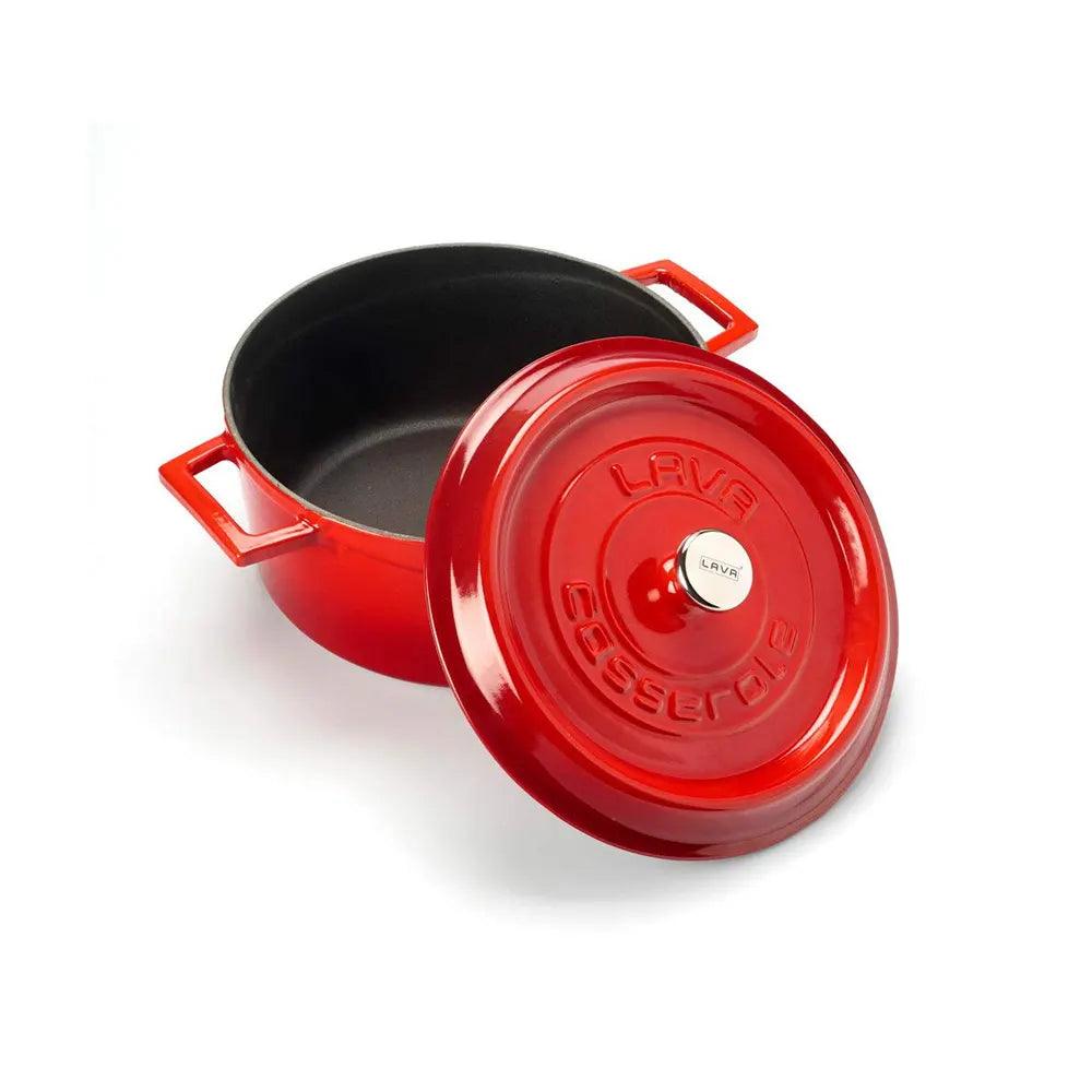 Lava Enameled Cast Iron Mini Casserole - Diameter(Ø)10 Cm Red - HorecaStore