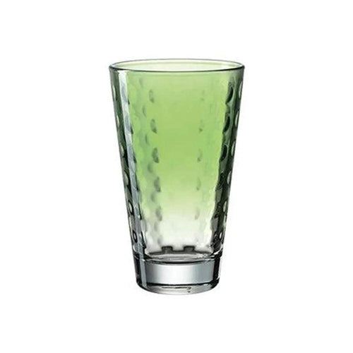Leonardo Optic Long Drink Colored Glass, 30 cl, Color Green, Pack of 6