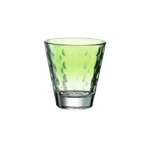 Leonardo Optic Short Tumbler Colored Glass, 21.5 cl, Color Green, Pack of 6
