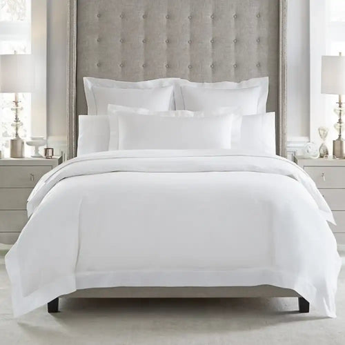 THS Giza Cotton Queen Flat Bed Sheet White