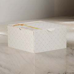 Hotpack Printed Cake Paper Box, 25 x 25 x 12cm, 100 PCs