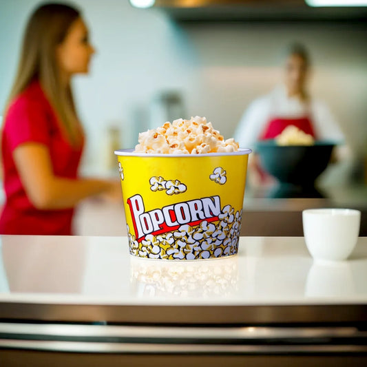 Hotpack Round Popcorn Round Paper Tub, 710 ml, 1000 PCs