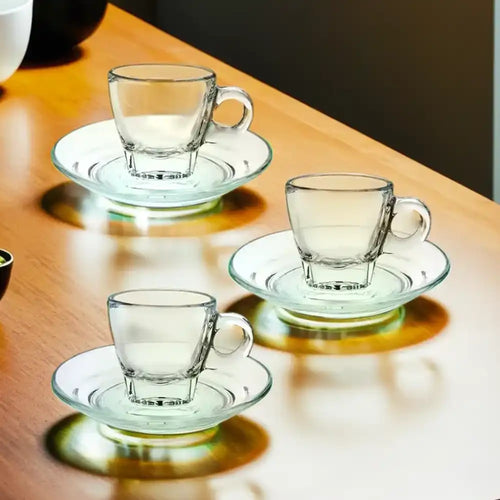 Ocean Cafe Espresso Cup & Saucer, 6 pcs