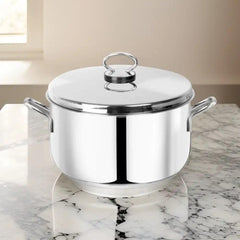 Pradeep Cookpot With Stainless Steel Dome Lid Plain, 3.3 Liter