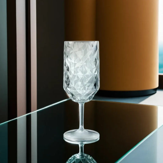 Tribeca Exclusive Prisma Polycarbonate Pc Clear Goblet  400 ml, BOX QUANTITY 36 PCS