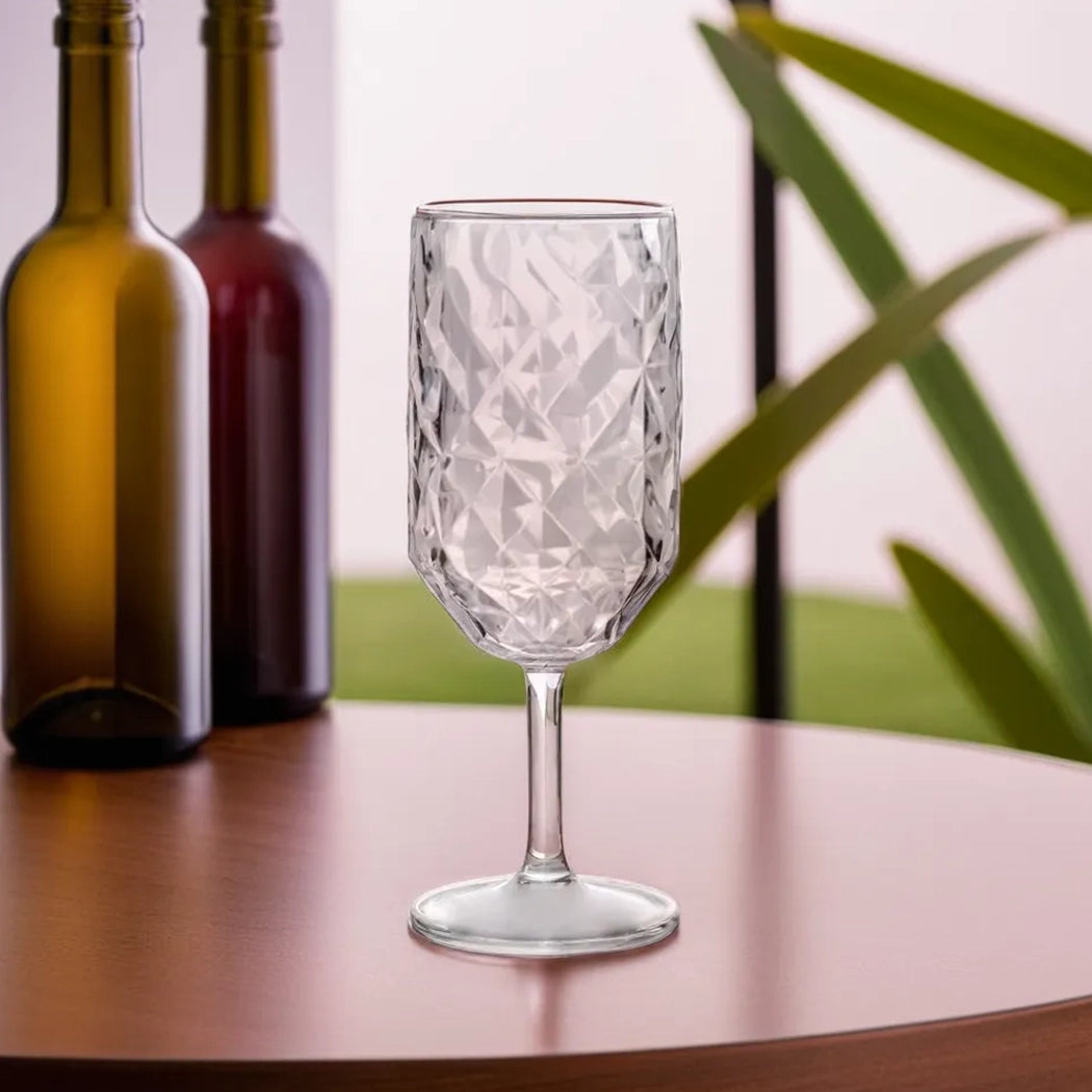 Tribeca Exclusive Prisma Polycarbonate Pc Clear Goblet  250 ml, BOX QUANTITY 36 PCS