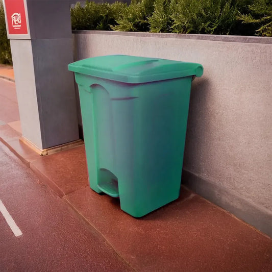 THS AF07320 Green Garbage Pedal Bin 68L