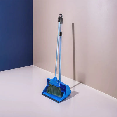 THS MR825 Long Handle Dust Pan Set Blue