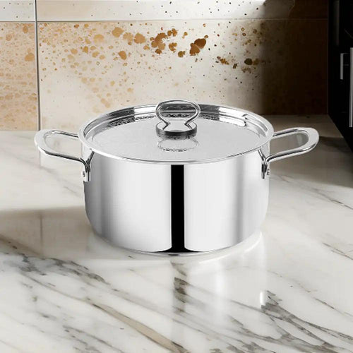 Pradeep Domestic Cookpot With Stainless Steel Design Lid, 9.1 Liter