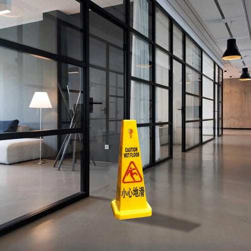 THS AF03542L Caution Wet Floor Sign Cone