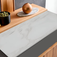 Bagnodesign Marble Statuario Polished Zephyr Countertop, 121x39x1.2 cm