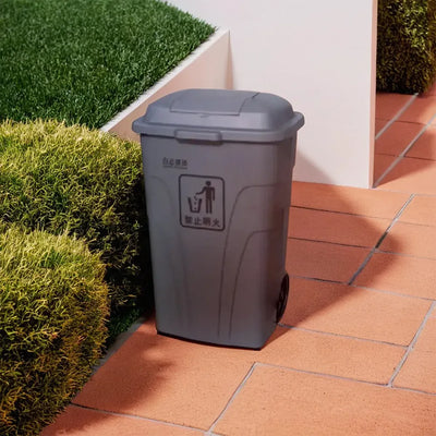 THS AF07302A Grey Garbage Pedal Bin 120L