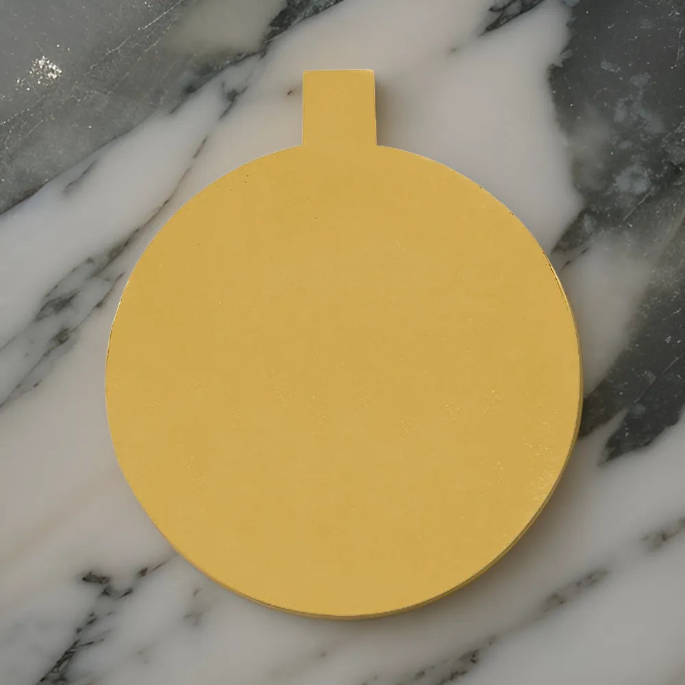 hotpack gold round cake board with handle 12 cm 100 pcs