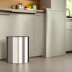 Brabantia Brilliant Steel Waste Paper Bin, 7L