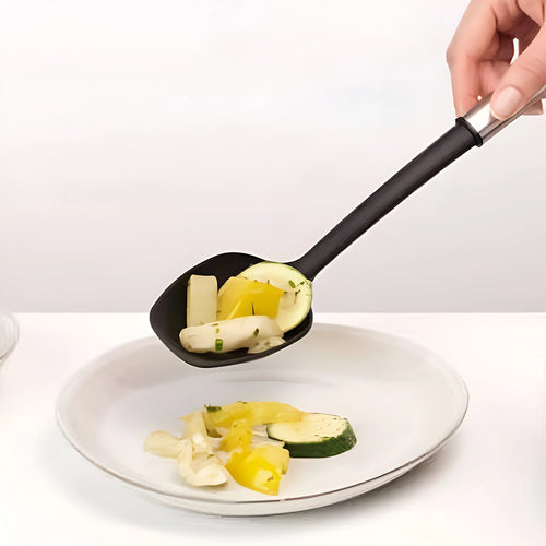 Brabantia Steel Black Serving Spoon