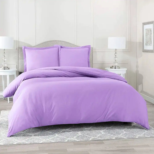 ths giza cotton king duvet cover mauve