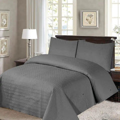 THS Giza Cotton Double/Queen Duvet Cover Grey