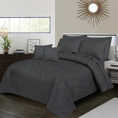 THS Giza Cotton Double/Queen Duvet Cover Charcoal Grey