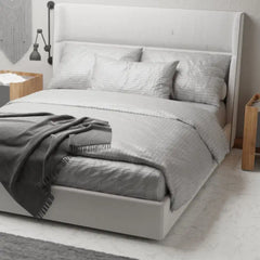 THS Zen Stripes Single/ Twin Duvet Cover Silver Grey